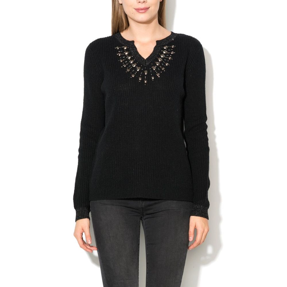 Gas Black Marabou Sweatshirt