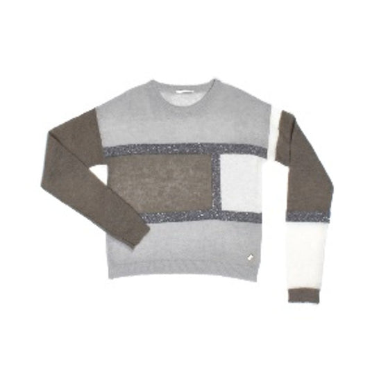 Gas Gray Leather Sweater
