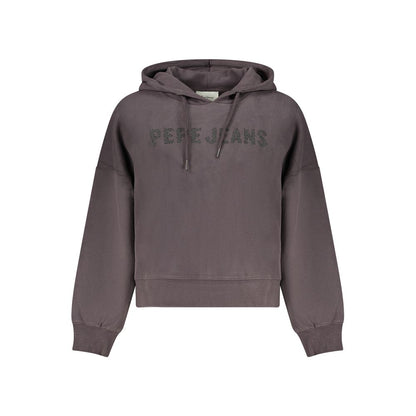 Pepe Jeans Black Cotton Women Sweatshirt