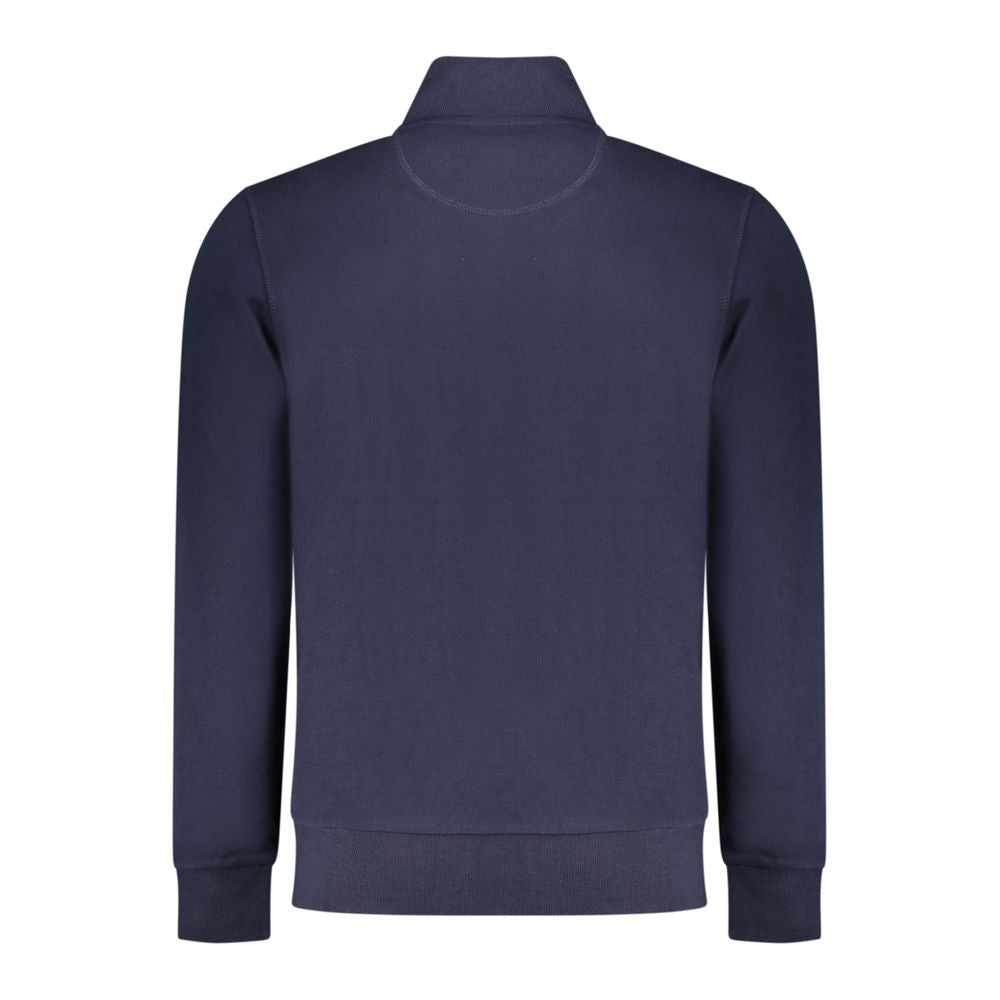North Sails Blue Cotton Men Sweatshirt