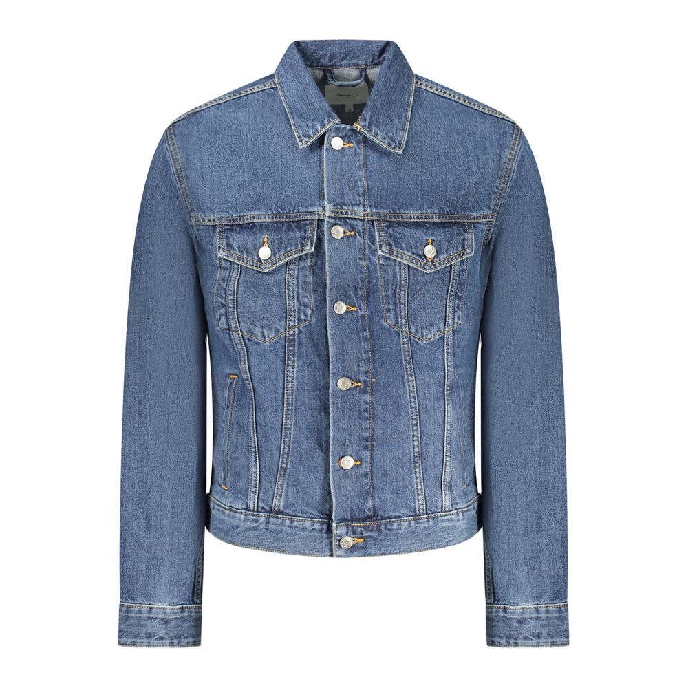Pepe Jeans Blu Cotton Men Jacket