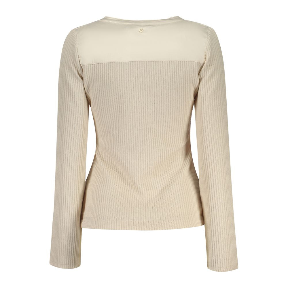 Guess Jeans Beige Polyester Women Sweater
