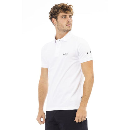 Baldinini Trend Black And White Cotton Polo Shirt