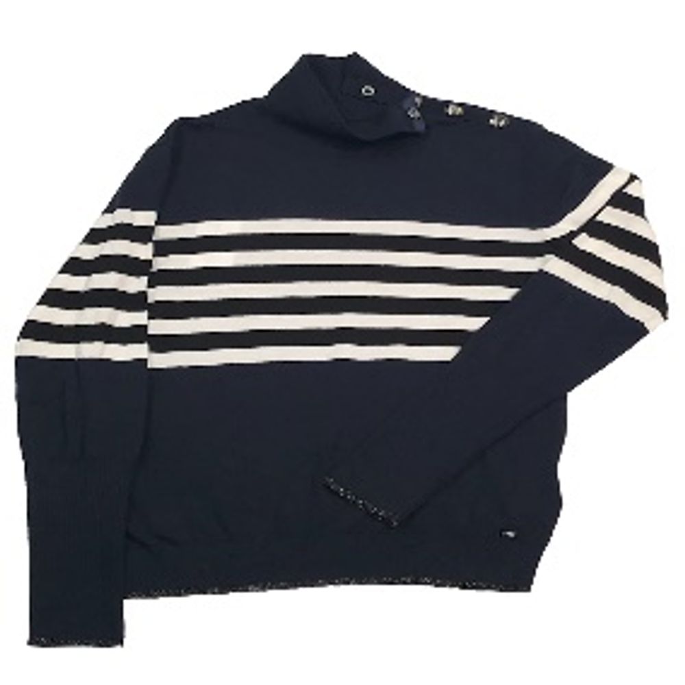 Gas Navy Blue Cotton Sweatshirt