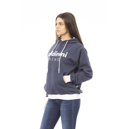 Baldinini Trend Navy Blue Cotton Sweatshirt