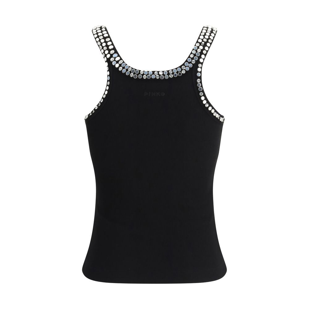 PINKO Black Cotton Top