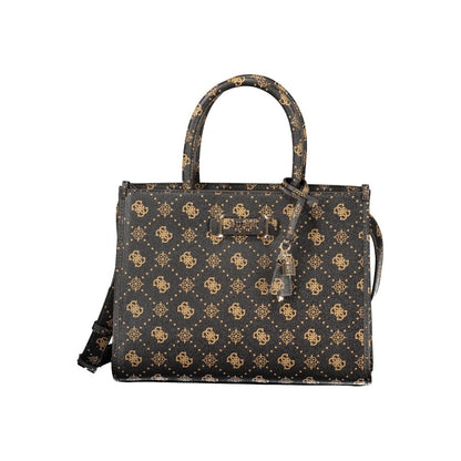 Guess Jeans Marrone Poliuretano Woman Handbag