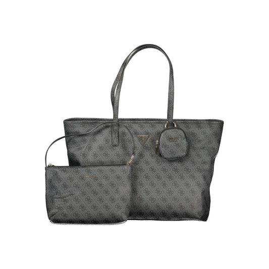 Guess Jeans Grigio Poliuretano Women Handbag