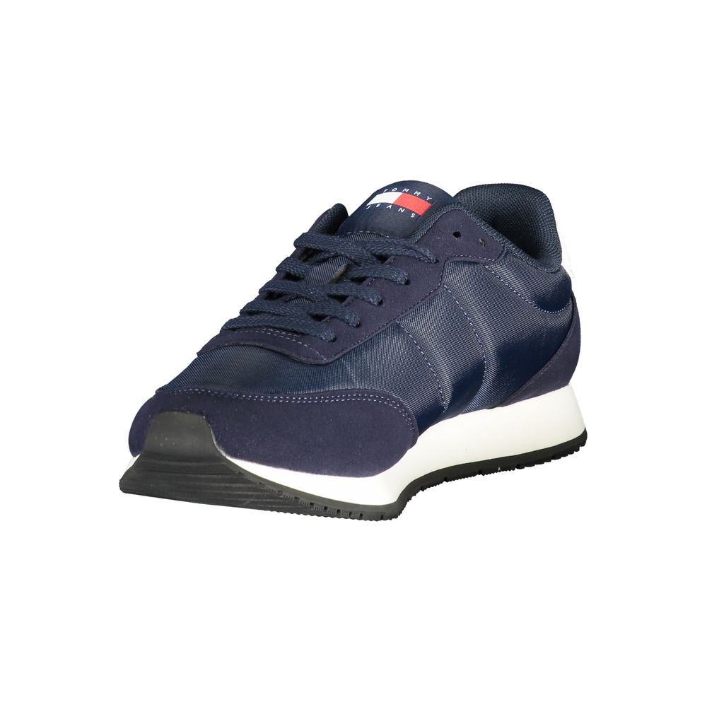 Tommy Hilfiger Blue Polyurethane Men Sneakers