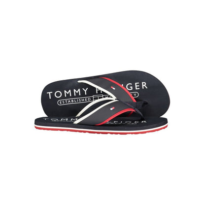 Tommy Hilfiger Blue Polyurethane Men's Slide Sandal