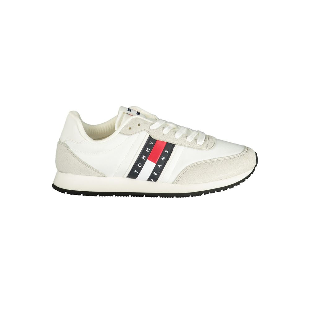 Tommy Hilfiger White Polyurethane Men Sneakers