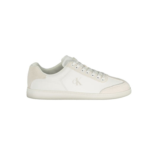 Calvin Klein White Polyester Men's Sneakers