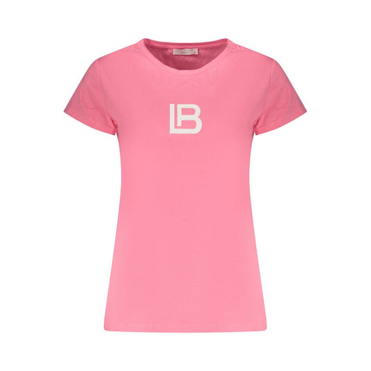Laura Biagiotti Pink Cotton T-Shirt
