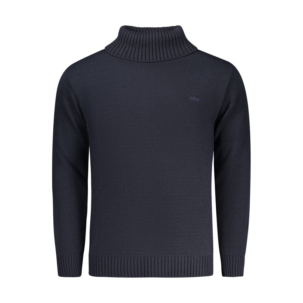 Rifle "Blue Acrylic Men Sweater Turtleneck"
