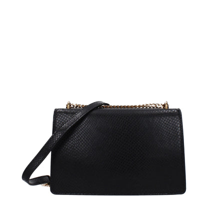 Versace Black Leather Crossbody Bag