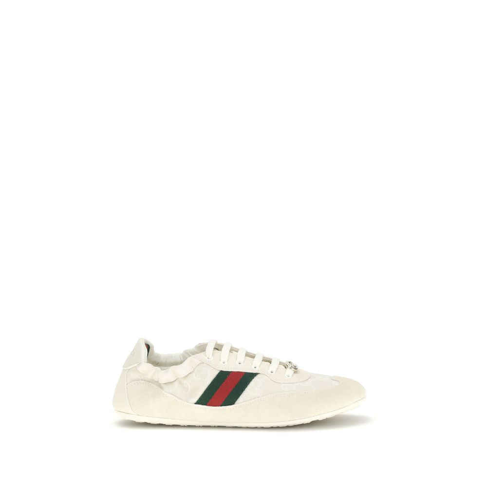 Gucci Cream Calf Leather Bos Taurus Low Top Sneakers