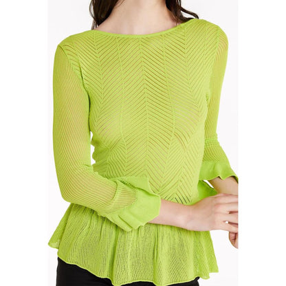 Patrizia Pepe Green Viscose Sweatshirt