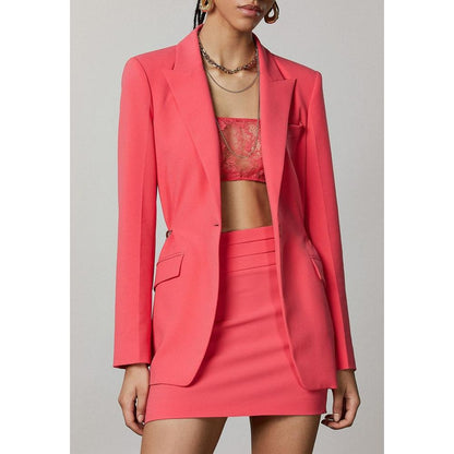 Patrizia Pepe Red Polyester Blazer