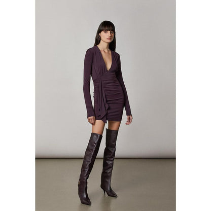 Patrizia Pepe Purple Acetate Casual Dress