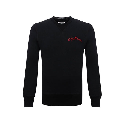 Alexander McQueen Black Cotton Sweatshirt