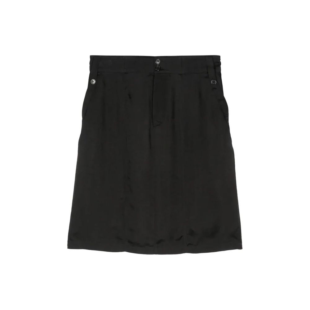 Saint Laurent Black Copper Midi Skirt