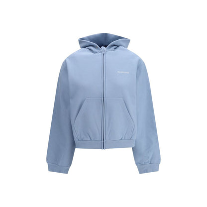 Balenciaga Light Blue Cotton Sweatshirt