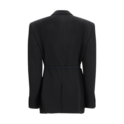 Balenciaga Black Wool Jackets And Coat