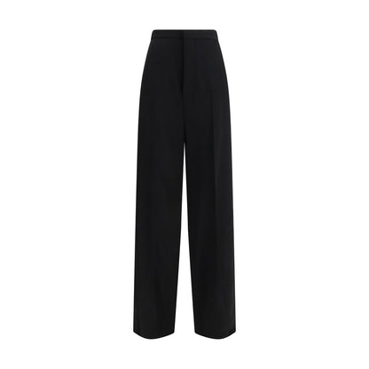 Balenciaga Black Cotton Dress Pants