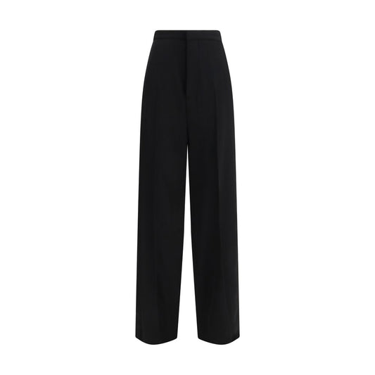 Balenciaga Black Cotton Dress Pants