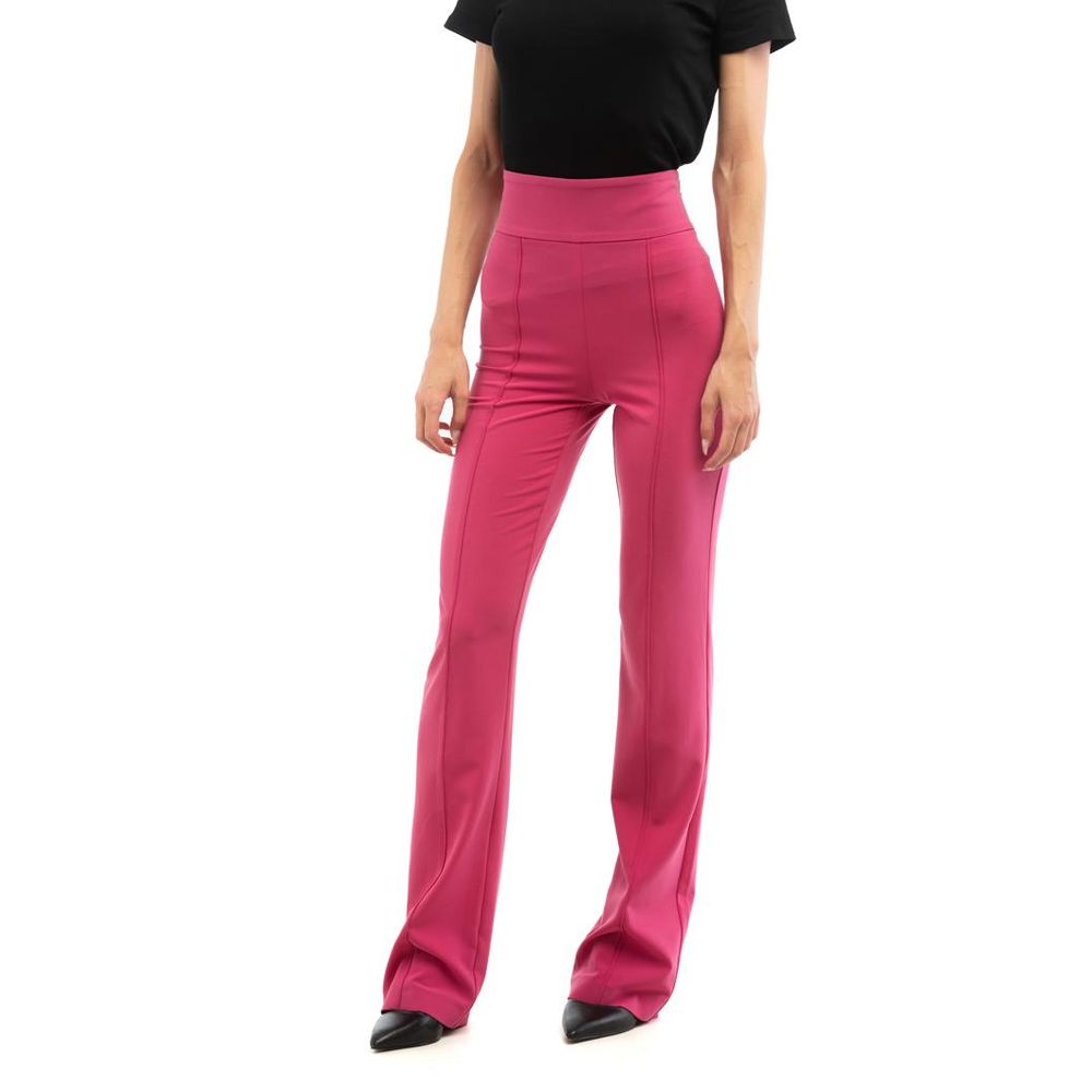 Patrizia Pepe Fuchsia Polyester Flared Pants