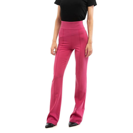 Patrizia Pepe Fuchsia Polyester Flared Pants