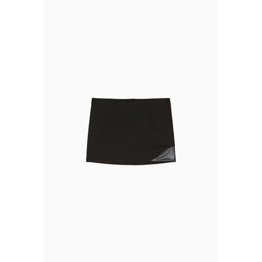 Patrizia Pepe Black Viscose Mini Skirt