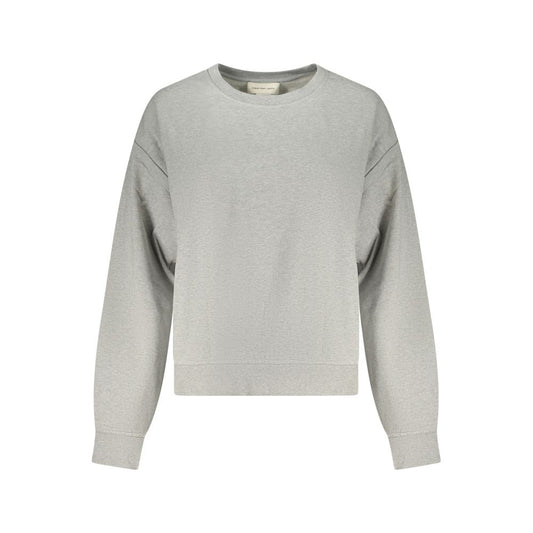 Calvin Klein Grigio Cotton Women Sweatshirt