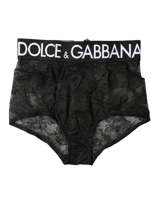 Dolce & Gabbana Black High-Waist Girdle Panty