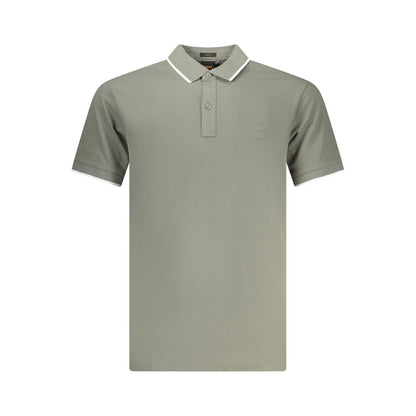 Hugo Boss Verde Cotton Men Polo Shirt