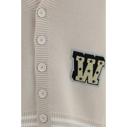 Off-White Beige Cotton Cardigan