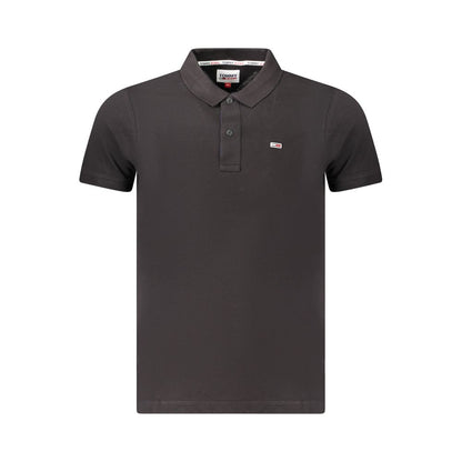 Tommy Hilfiger Black Cotton Men's Polo Shirt