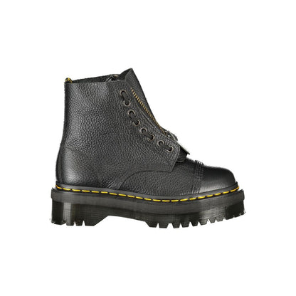 Dr. Martens Black Leather Unisex Ankle Boot