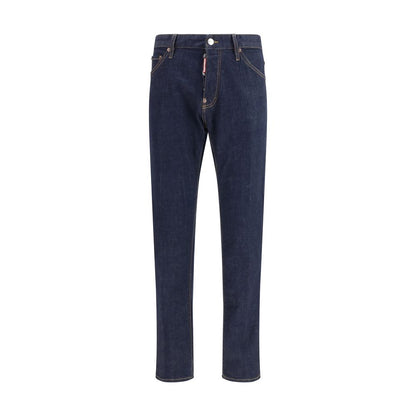 Dsquared² Blue Slim-Fit Straight-Leg Jeans