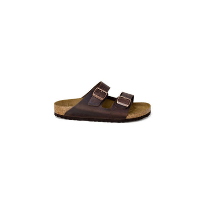 Birkenstock Brown Leather Slippers