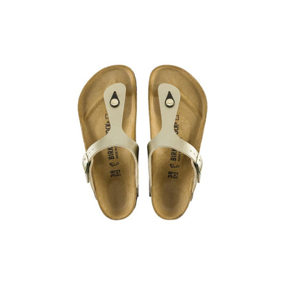 Birkenstock Gold Synthetic Flat Sandals