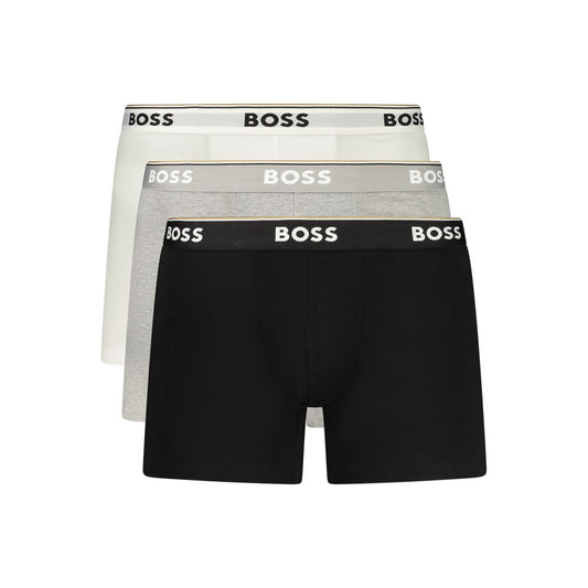 Hugo Boss Grigio Cotton Mens Underwear