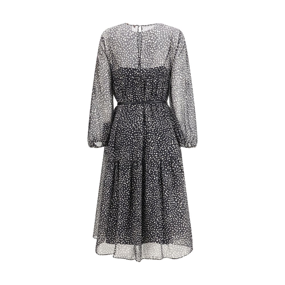 Max Mara Black Silk Casual Dress