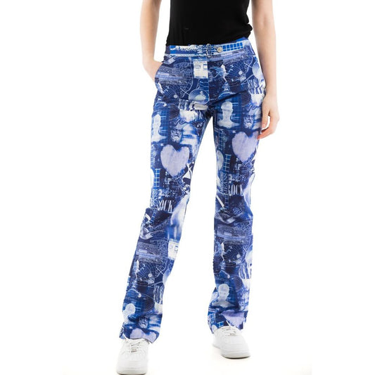 Moschino Multicolor Cotton Casual Pants