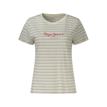 Pepe Jeans Bianco Cotton Women T-Shirt