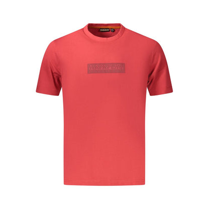 Napapijri Red Cotton Men's T-Shirt