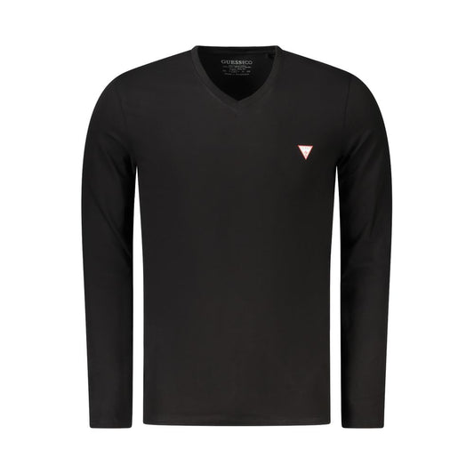 Guess Jeans Black Cotton Men T-Shirt