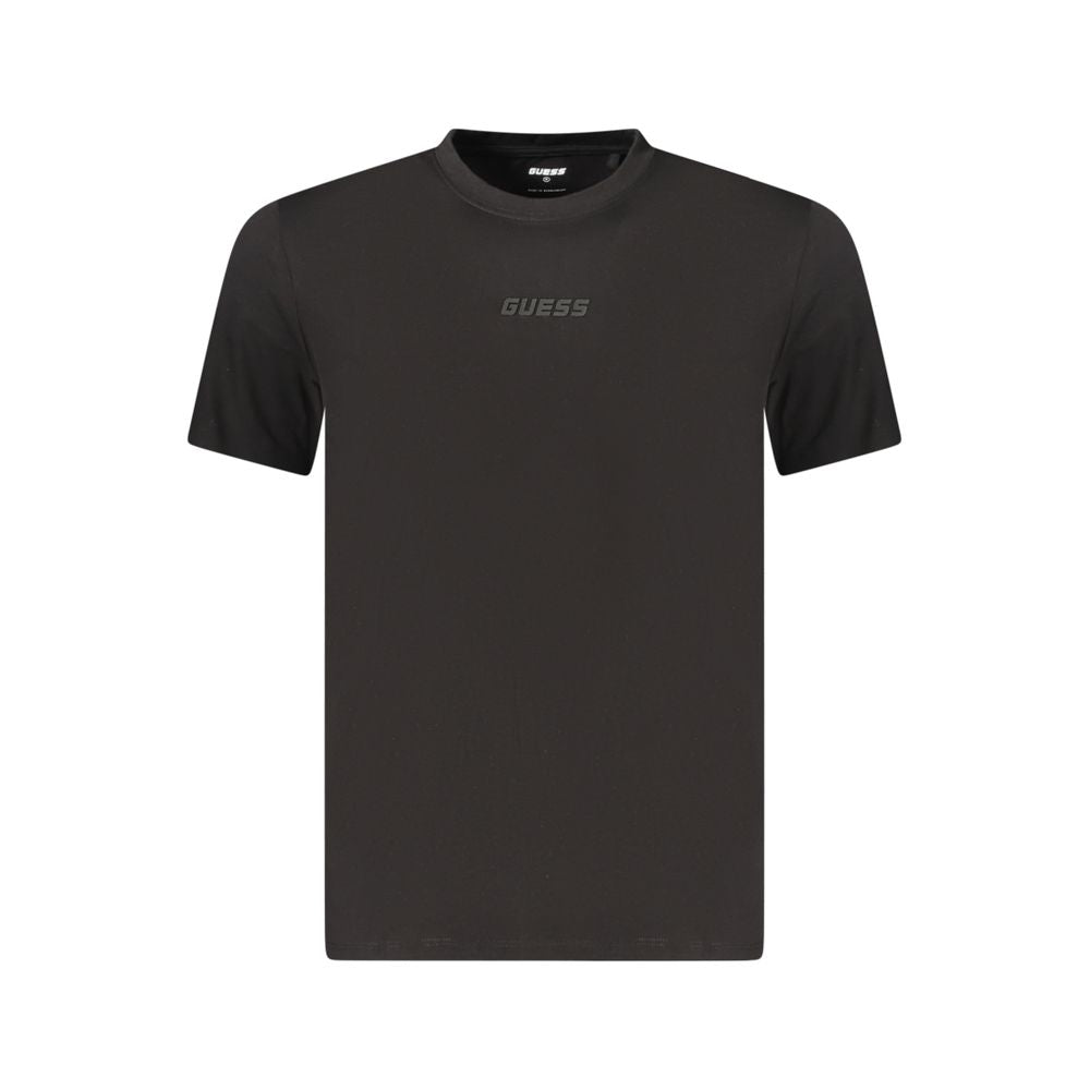 Guess Jeans Organic Cotton Embossed Logo T-Shirt – Black