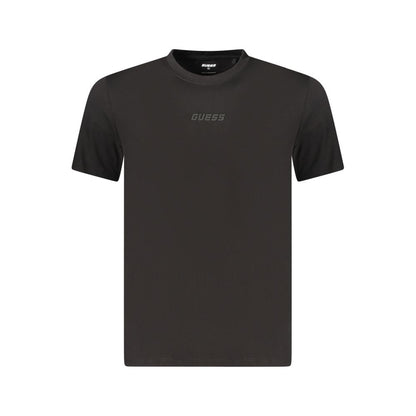 Guess Jeans Organic Cotton Embossed Logo T-Shirt – Black