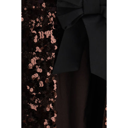 Ganni Brown Polyester Top